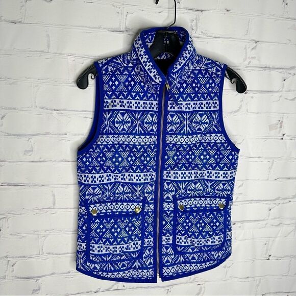 J. Crew blue XS vest - Picture 1 of 6